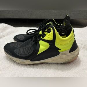 Nike Black and Neon Green Athletic Shoes